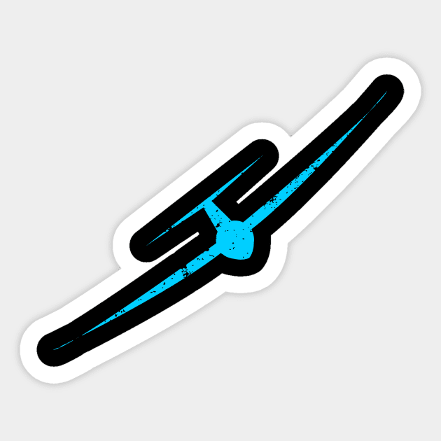 Glider Pilot Sticker by Johnny_Sk3tch